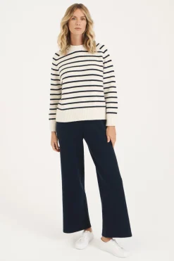 Nautical Stripe Aspen Crew Neck Jumper
