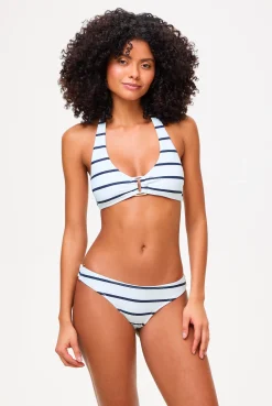Nautical Stripe Rectangle Halterneck Top