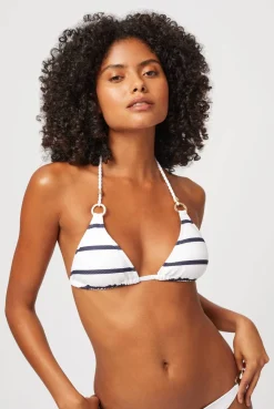 Nautical Stripe Ring Triangle Top
