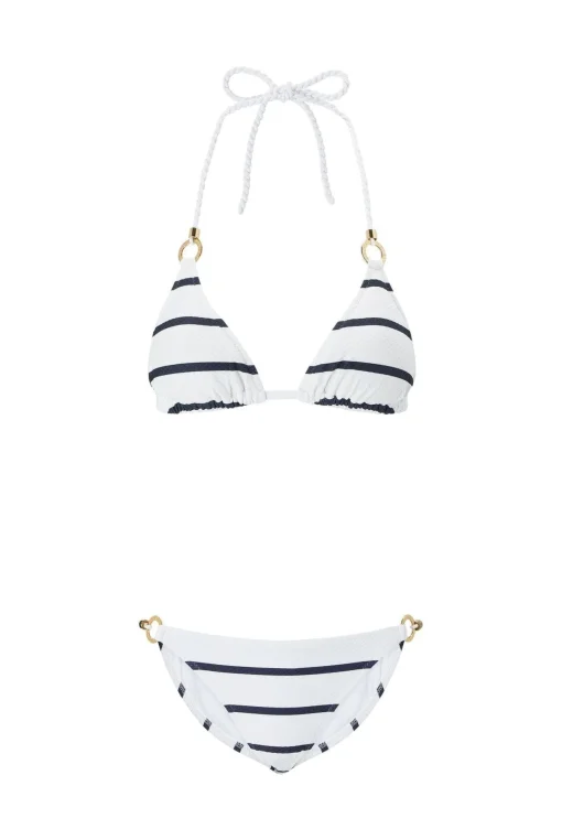 Nautical Stripe Ring Triangle Bikini