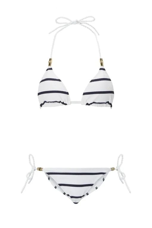 Nautical Stripe Triangle Bikini