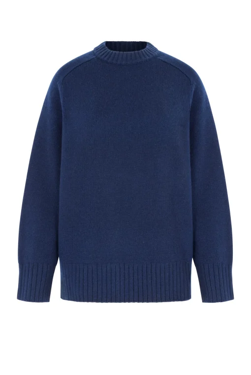 Navy Aspen Crew Neck Jumper