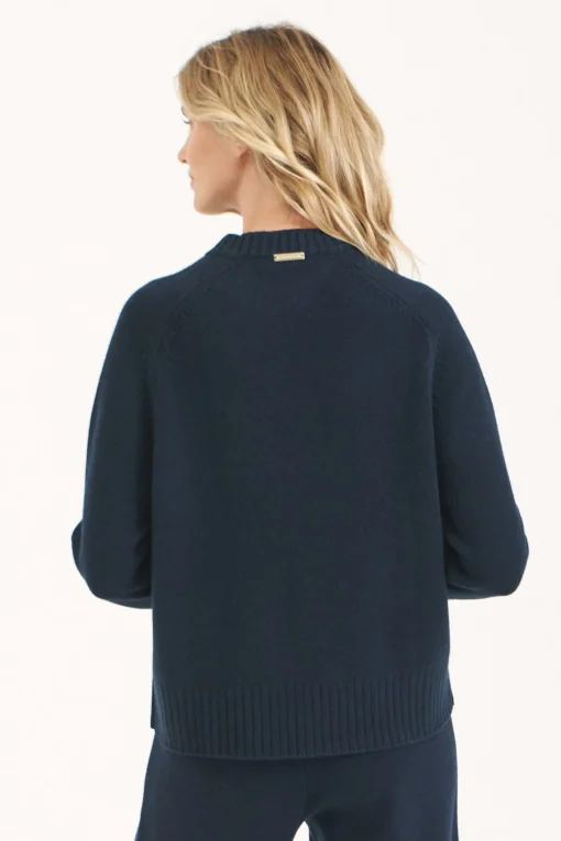 Navy Aspen Crew Neck Jumper