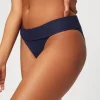 Navy Fold Over Bottom