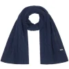 Navy Meribel Cable Knit Scarf
