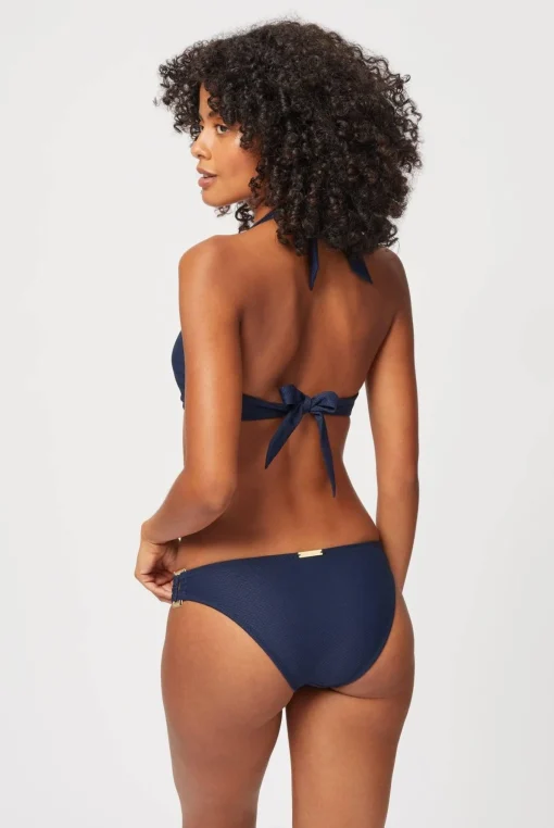 Navy Rectangle Halterneck Bikini