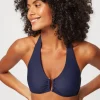 Navy U-Bar Halterneck Top