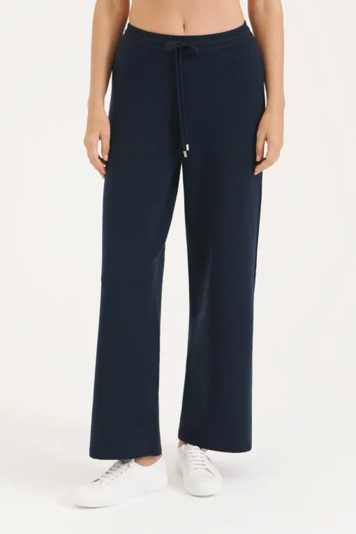 Navy Zermatt Milano Knit Trouser