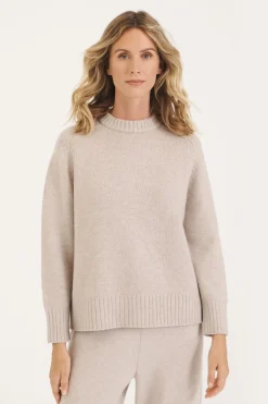 Oatmeal Aspen Crew Neck Jumper