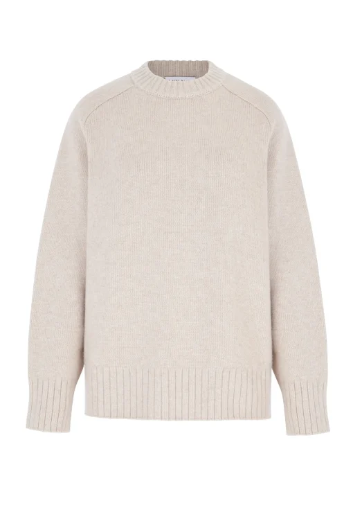 Oatmeal Aspen Crew Neck Jumper