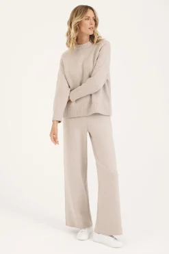 Oatmeal Aspen Crew Neck Jumper