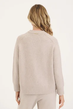 Oatmeal Aspen Crew Neck Jumper