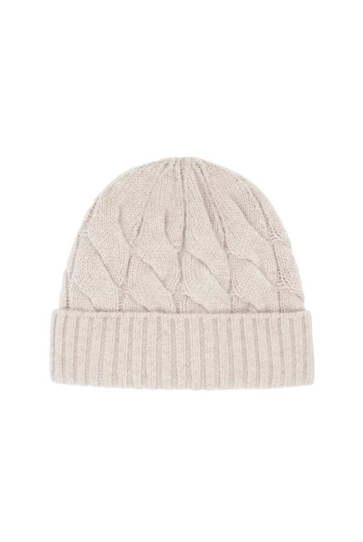 Oatmeal Vail Cable Knit Hat
