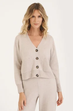 Oatmeal Whistler Milano Knit Cardigan