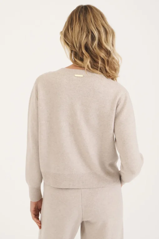 Oatmeal Whistler Milano Knit Cardigan