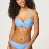 Ocean Tide Ruched Bandeau Bikini