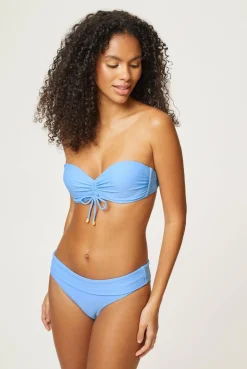 Ocean Tide Ruched Bandeau Bikini