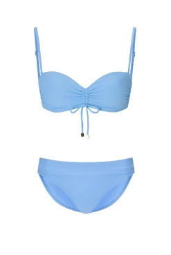 Ocean Tide Ruched Bandeau Bikini