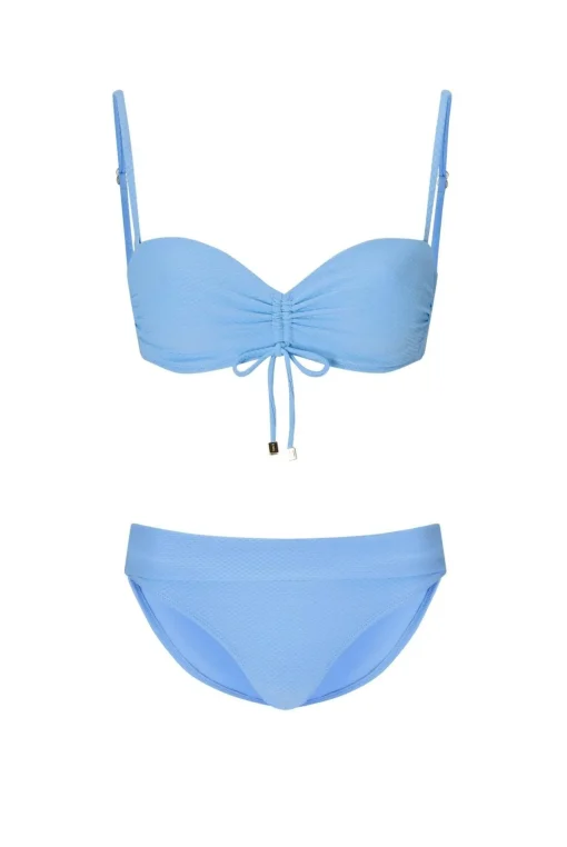 Ocean Tide Ruched Bandeau Bikini