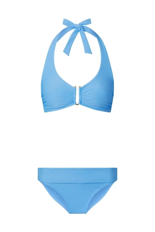 Ocean Tide Textured U-Bar Bikini
