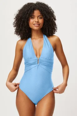 Ocean Tide U-Bar Halterneck Swimsuit