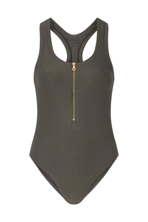 Olive Racerback Swimsuit