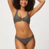 Olive Rectangle Halterneck Bikini