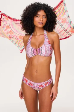 Pomegranate U-Bar Halterneck Bikini