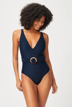 Porto Cervo Belted Swimsuit