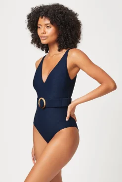 Porto Cervo Belted Swimsuit