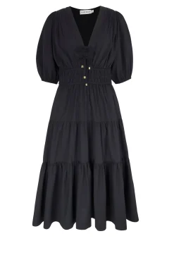 Puebla Short Sleeve Midi Dress