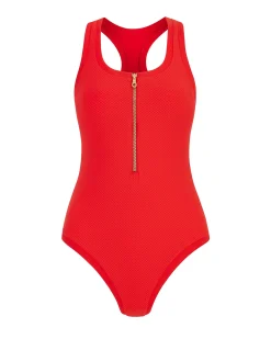 Red Racerback Swimsuit