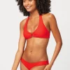 Red Rectangle Halterneck Top