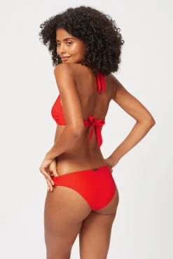 Red Rectangle Halterneck Top