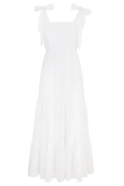 Rhode Island Tie-Shoulder Maxi Dress