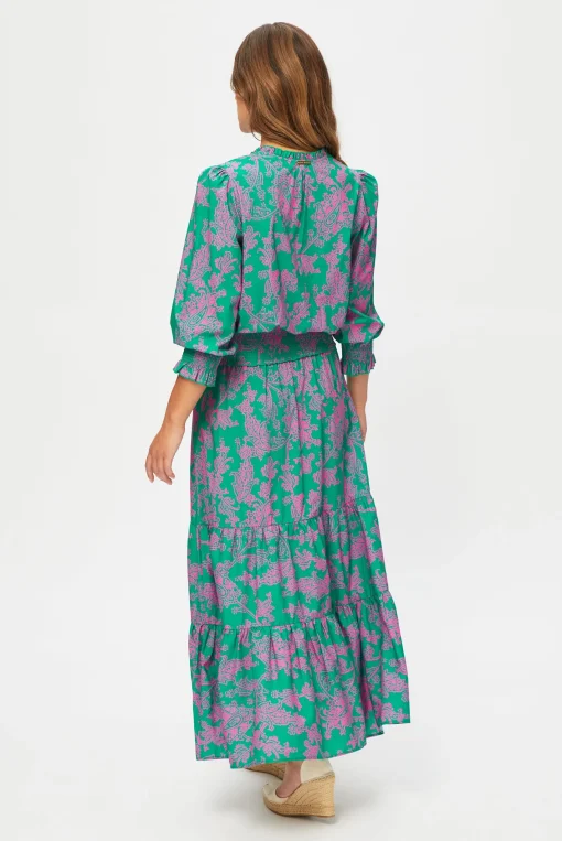 Santa Rosa Smocked Waist Maxi Dress