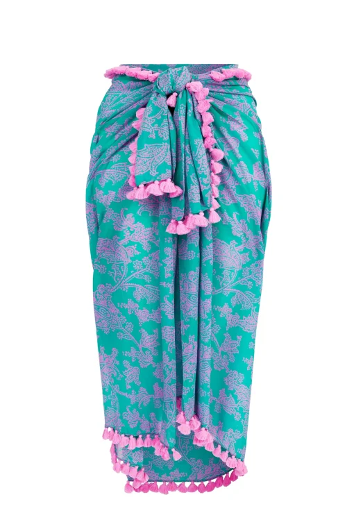 Santa Rosa Tassel Trim Sarong