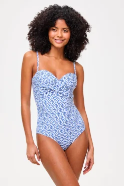 Sardinia Cross Over Bandeau Swimsuit