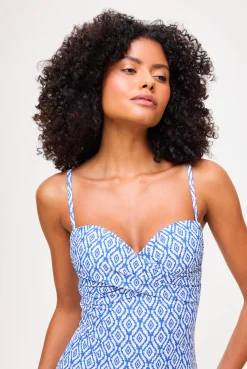 Sardinia Cross Over Bandeau Swimsuit