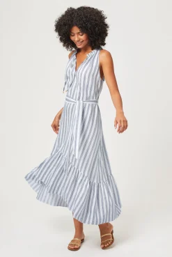 Sardinia Frill Midi Dress