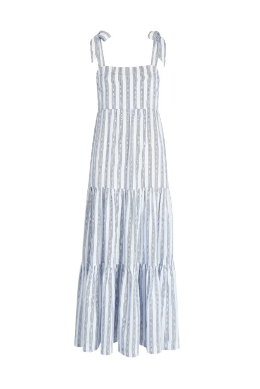 Sardinia Tie-Shoulder Maxi Dress