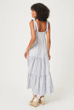 Sardinia Tie-Shoulder Maxi Dress