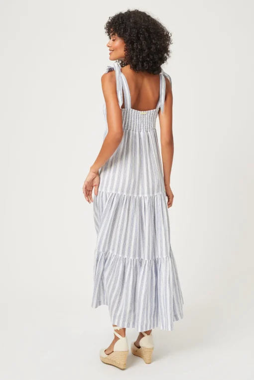 Sardinia Tie-Shoulder Maxi Dress