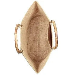 Savannah Bay Medium Raffia Tote Bag