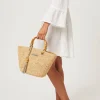 Savannah Bay Mini Raffia Tote Bag