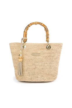 Savannah Bay Mini Raffia Tote Bag
