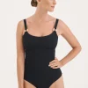 Sculpt Black Scoop Swimsuit
