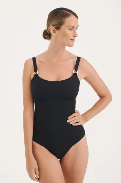 Sculpt Black Scoop Swimsuit