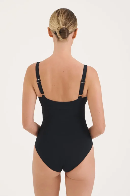 Sculpt Black Scoop Swimsuit