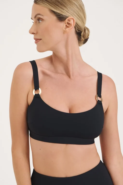 Sculpt Black Scoop Top